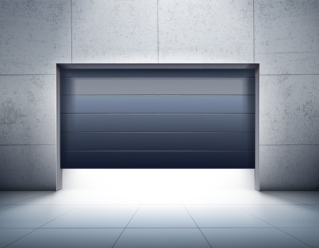Black Garage Door